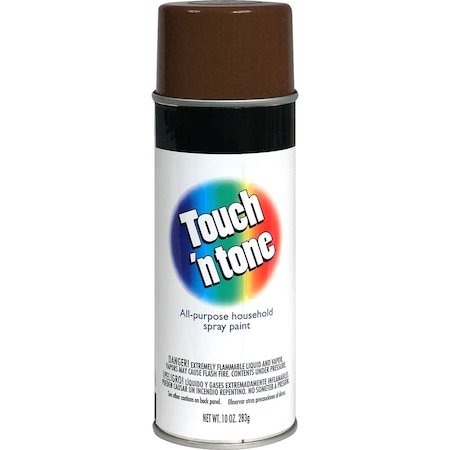 Touch N Tone Spray Paint, Leather Brown, Gloss, Oil, 10 oz 55277830